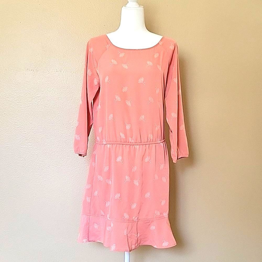 Joie Pink Arryn B Printed Voile Mini Dress - Size Small
